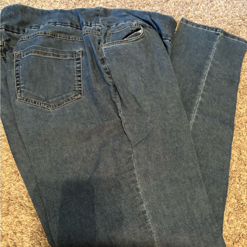 Woman Within Relaxed Fit Blue Jeans